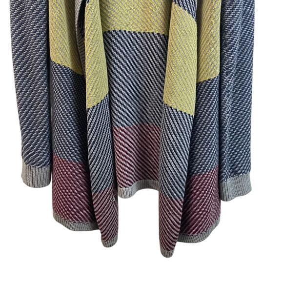 CAbi Color Block Blanket Knit Cardigan Size Small - Picture 4 of 9